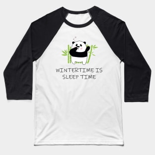 Panda Wintersleep Baseball T-Shirt